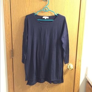 Ann Taylor LOFT Navy Blue Tunic